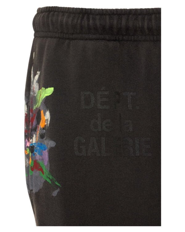 gallery dept x lanvin pantalon de survetement delave peint a la main noir detail 3