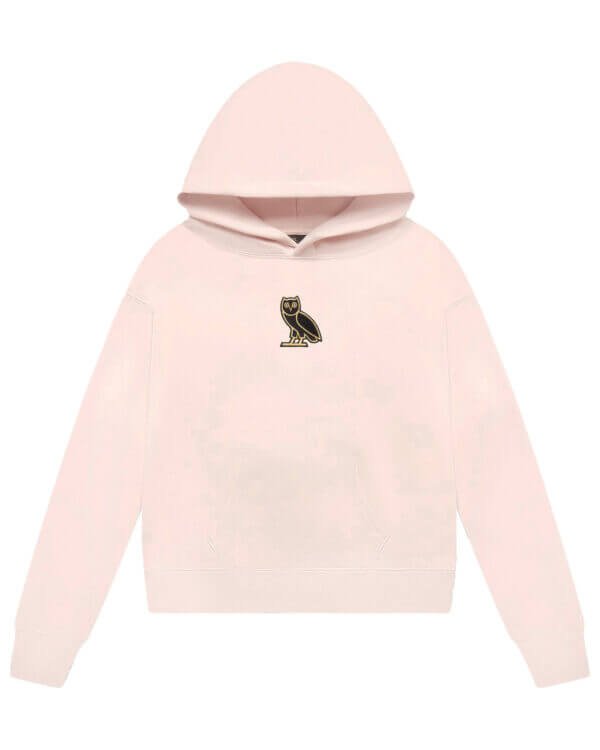 ovo owl embroidered hoodie sweatshirt rose face