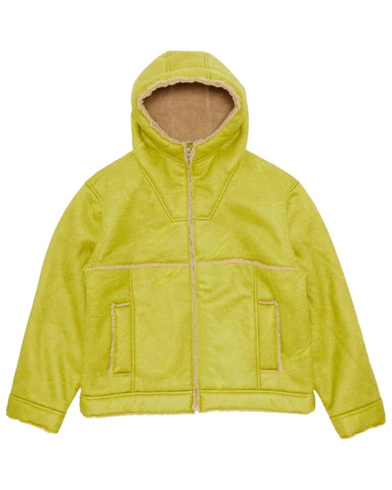 supreme-faux-shearling-hooded-jacket-citrus-jaune-face