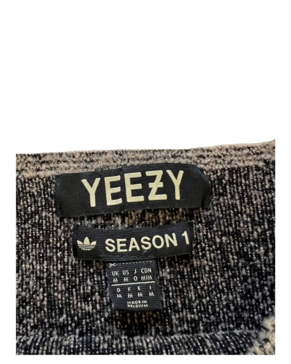 yeezy season 1 x adidas wool crewneck pull beige detail